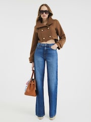 River Island Brown Cropped Military Jacket - Image 3 of 5