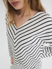 River Island White Long Sleeve Stripe Top - Image 3 of 5