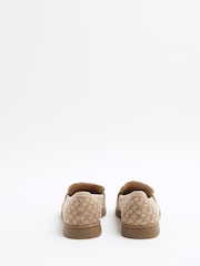 Коричневый - замшевые лоферы River Island Gumsole - Image 3 of 4