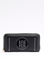 River Island Black Large Logo Zip Purse - Image 1 of 4