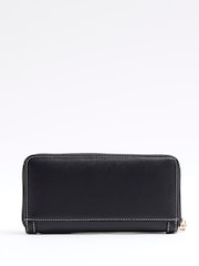 River Island Black Large Logo Zip Purse - Image 2 of 4