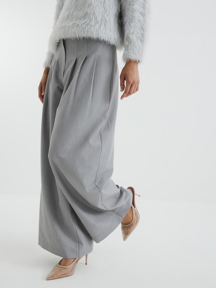 River Island Nude Diamante Mesh Sling Back Court Shoes' - Imagen 4 de 4