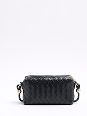 Черный - River Island Weave Cross-Body Bag - Image 2 of 4