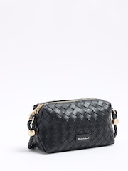 Черный - River Island Weave Cross-Body Bag - Image 3 of 4