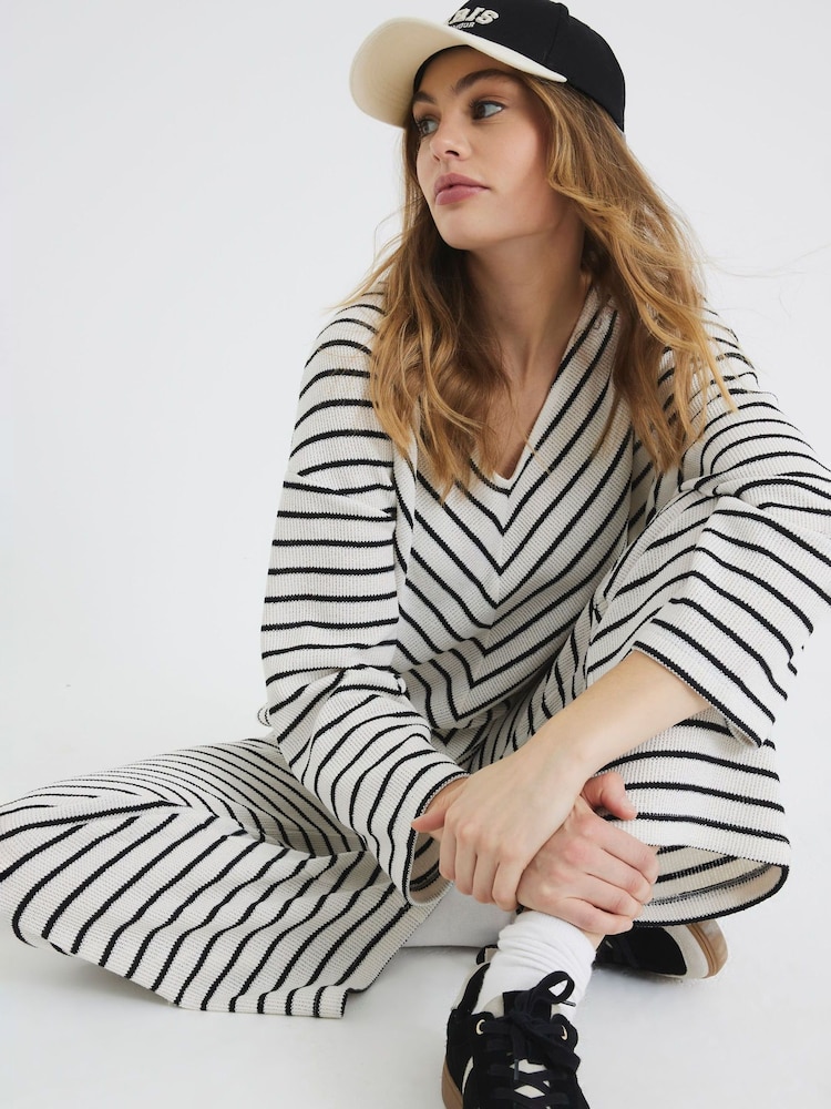 River Island Stripe Textured Trousers - Image 2 of 5