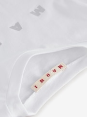 Marni Metalic Logo Cropped T-Shirt - Image 3 of 5