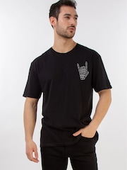 Brands In Black Mens Motivated Attitude 100% Cotton T-Shirt - Image 1 of 6