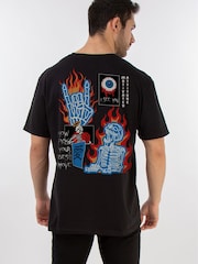 Brands In Black Mens Motivated Attitude 100% Cotton T-Shirt - Image 2 of 6