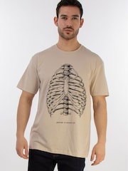 Brands In Natural Men Anatomy Of Human Ribs 100% Cotton T-Shirt - Image 1 of 4