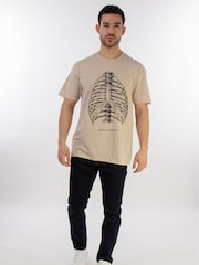 Brands In Natural Men Anatomy Of Human Ribs 100% Cotton T-Shirt - Image 2 of 4