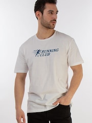 Brands In White Running Club Logo 100% Cotton T-Shirt - Image 1 of 4