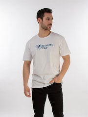 Brands In White Running Club Logo 100% Cotton T-Shirt - Image 2 of 4