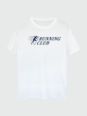 Brands In White Running Club Logo 100% Cotton T-Shirt - Image 3 of 4