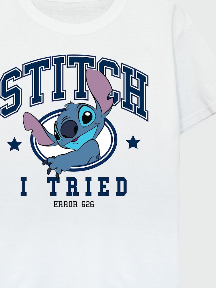 Brands In White Disney Lilo & Stitch I Tried T-Shirt - Image 4 of 4