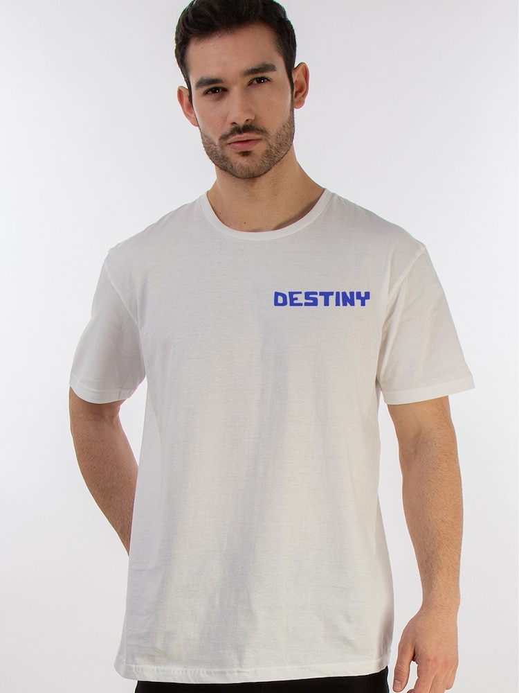 Brands In White Men 100% Cotton Seek Destiny T-Shirt - Image 1 of 6