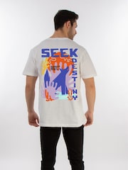 Brands In White Men 100% Cotton Seek Destiny T-Shirt - Image 4 of 6
