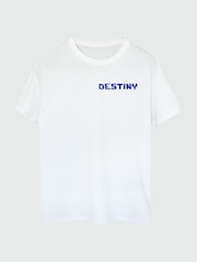 Brands In White Men 100% Cotton Seek Destiny T-Shirt - Image 5 of 6