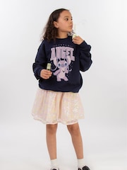 Brands In Blue Girls Disney Lilo and Stitch Little Angel Sweatshirt - Image 2 of 4