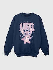 Brands In Blue Girls Disney Lilo and Stitch Little Angel Sweatshirt - Image 3 of 4