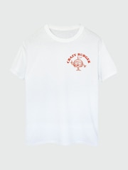 Brands In White Crazy Burger Mens 100% Cotton T-Shirt - Image 3 of 4