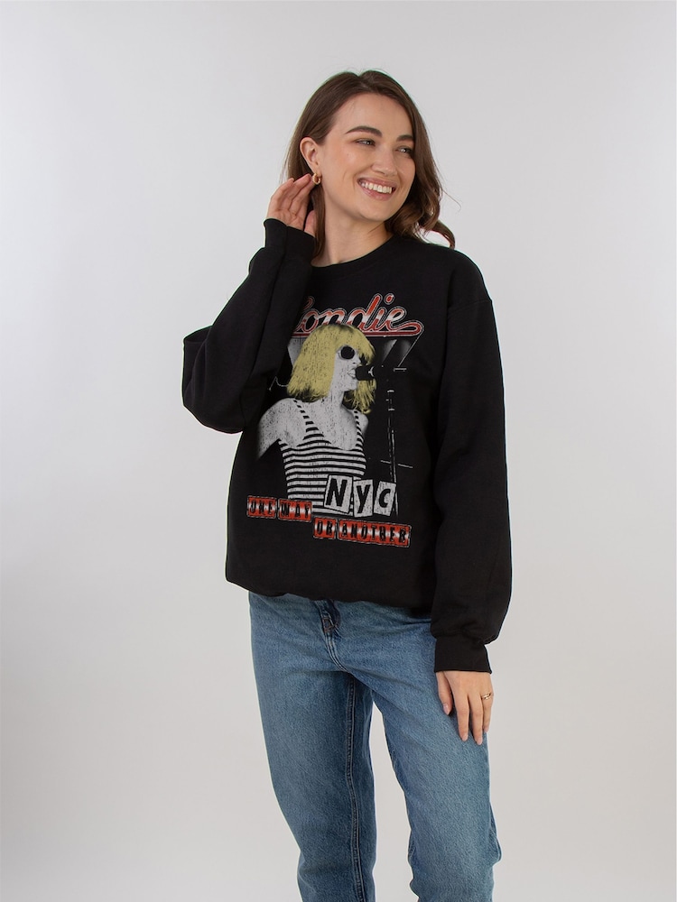 Brands In Black Blondie One Way Or Another Women Music Sweatshirt - Image 2 of 4