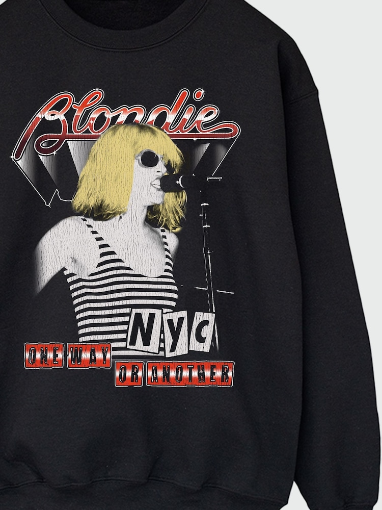 Brands In Black Blondie One Way Or Another Women Music Sweatshirt - Image 4 of 4