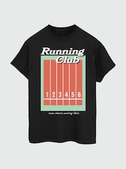 Brands In Black Running Club 100% Cotton T-Shirt - Image 3 of 4
