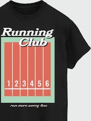 Brands In Black Running Club 100% Cotton T-Shirt - Image 4 of 4