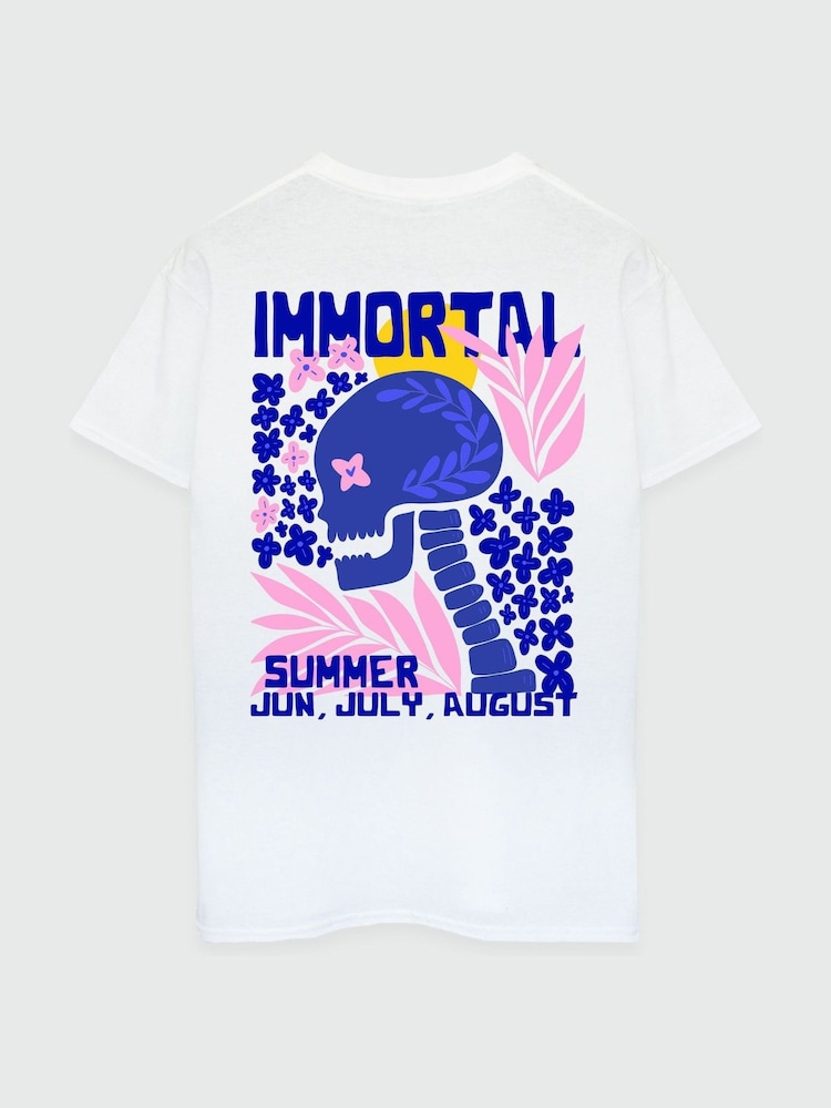 Brands In White Men Immortal Summer 100% Cotton T-Shirt - Image 6 of 6