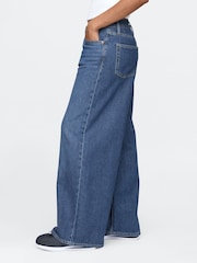 Gap Blue Mid Rise UltraSoft Baggy Jeans - Image 3 of 8