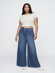 Gap Blue Mid Rise UltraSoft Baggy Jeans - Image 5 of 8