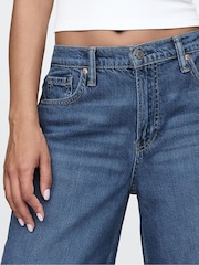 Gap Blue Mid Rise UltraSoft Baggy Jeans - Image 6 of 8
