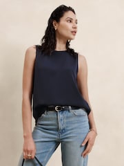 Banana Republic Blue Shell Tank Top - Image 1 of 2