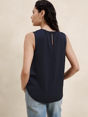 Banana Republic Blue Shell Tank Top - Image 2 of 2
