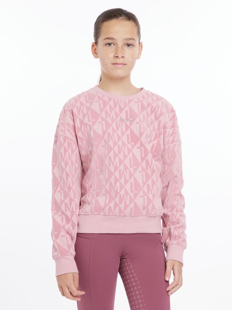 LeMieux Young Rider Clea Base Layer Peony Sweat Top - Image 2 of 4
