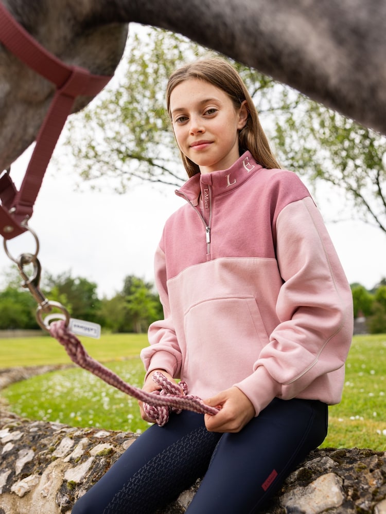 LeMieux Young Rider Kate Blossom Quarter Zip Sweat Top - Image 1 of 4