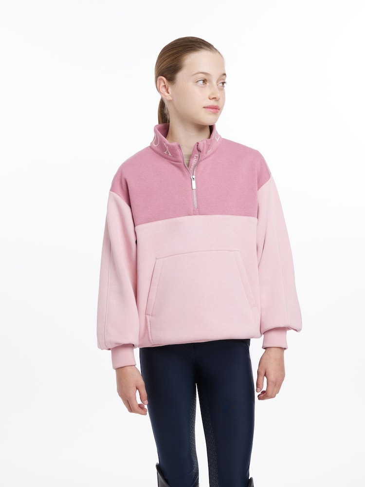 LeMieux Young Rider Kate Blossom Quarter Zip Sweat Top - Image 3 of 4
