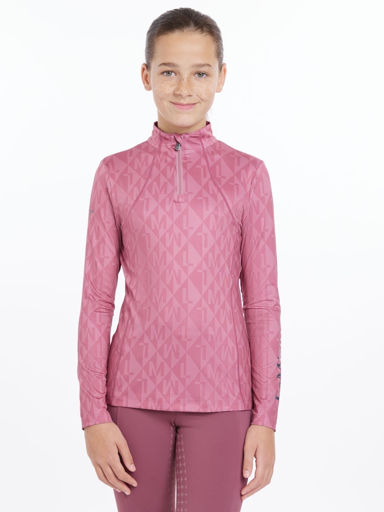 LeMieux Young Rider Clea Base Layer Peony Sweat Top - Image 1 of 4