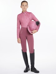 LeMieux Young Rider Clea Base Layer Peony Sweat Top - Image 4 of 4