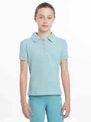 Aqua Blue - LeMieux Young Rider Polo Shirt - Imagen 1 de 4