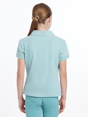 Aqua Blue - LeMieux Young Rider Polo Shirt - Imagen 3 de 4
