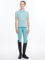 Aqua Blue - LeMieux Young Rider Polo Shirt - Imagen 4 de 4