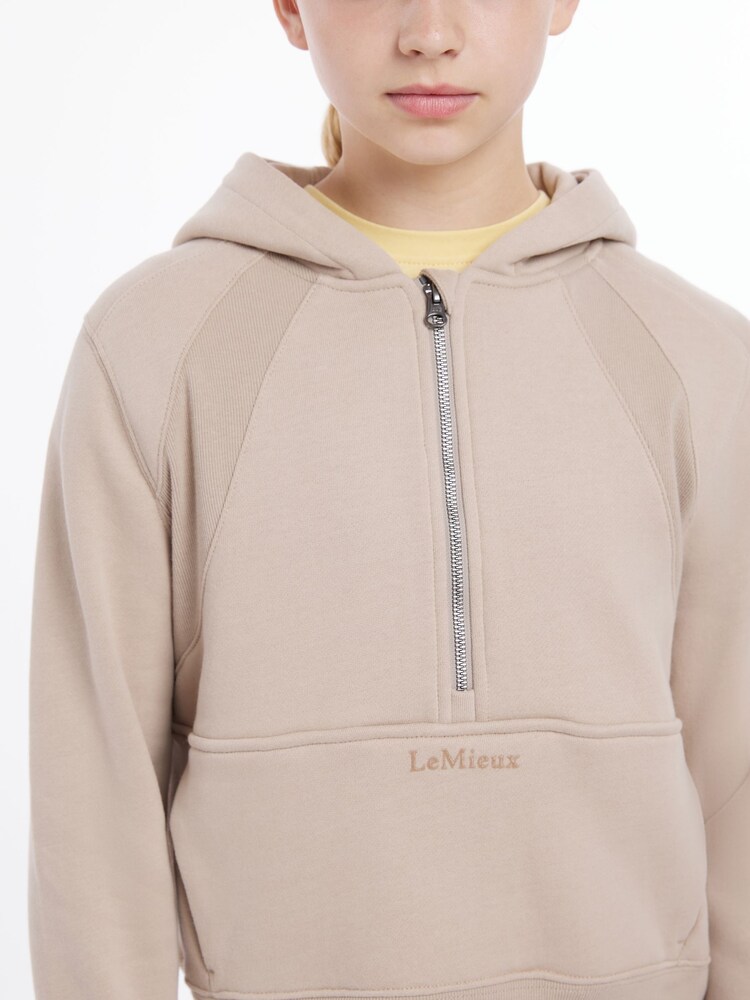 LeMieux Young Rider Harriet Pop Over Almond Hoodie - Image 5 of 5 LeMieux Young Rider Harriet Pop Over Almond Hoodie - Image 5 of 5