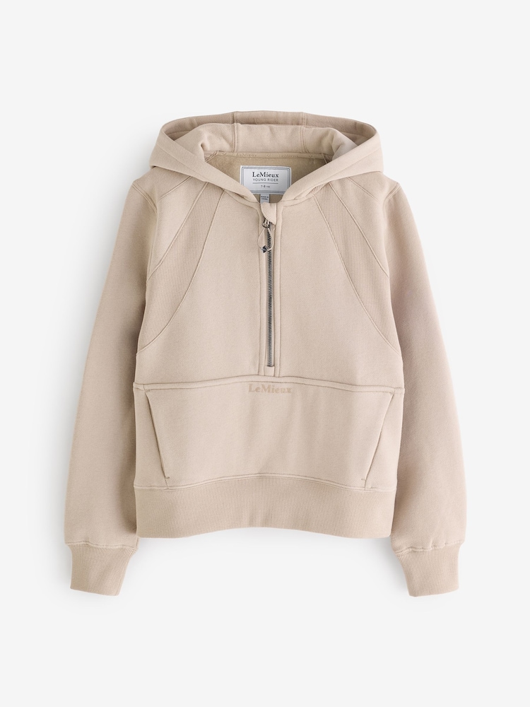 LeMieux Young Rider Harriet Pop Over Almond Hoodie - Image 6 of 6 LeMieux Young Rider Harriet Pop Over Almond Hoodie - Image 6 of 6