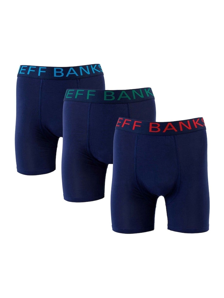 Jeff Banks Blue Bamboo Boxers - Image 1 of 6