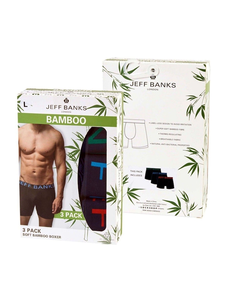 Jeff Banks Blue Bamboo Boxers - Image 6 of 6