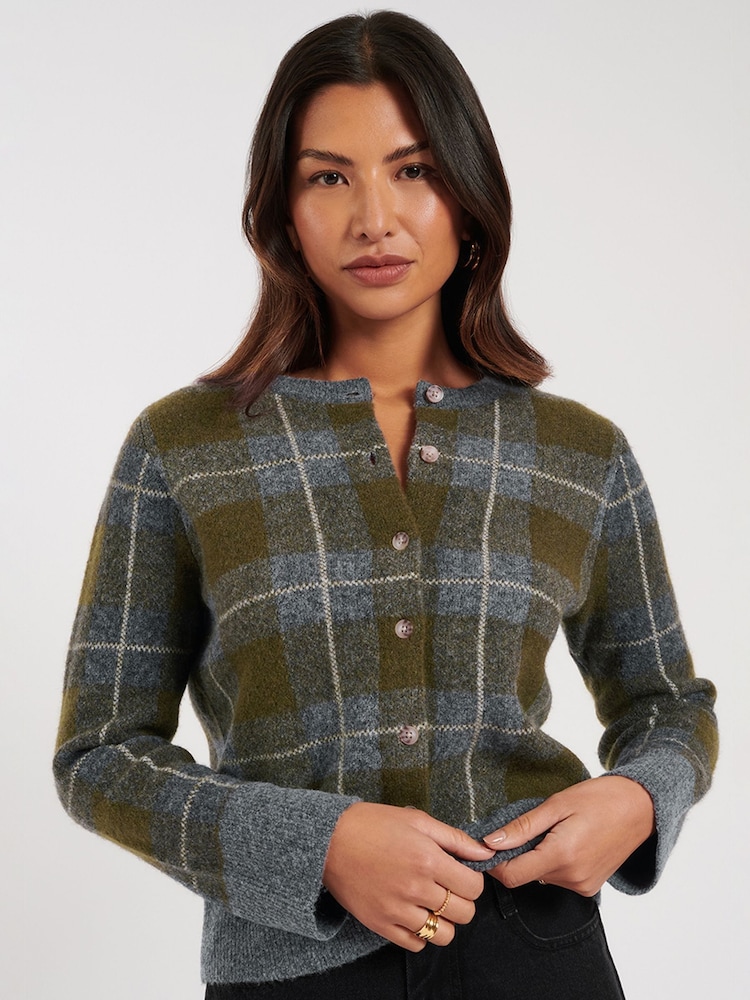 Check Cardigan