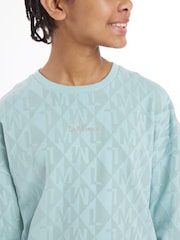 LeMieux Aqua Blue Young Rider Clea Crew Sweatshirt - Image 3 of 4