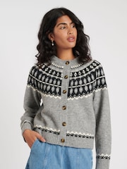 Nobodys Child Yoke Placement FairIsle Cardigan - Slika 1 iz 4