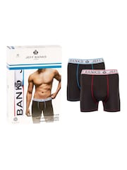 Jeff Banks Black Sports Trunks 2 Pack - Image 5 of 8